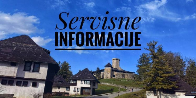 Servisne informacije, ponedjeljak, 27. januar 2025. godine