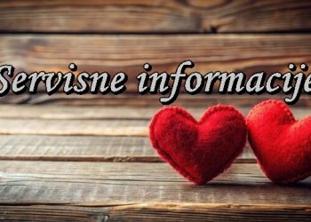 Servisne informacije, petak, 14. februar 2025. godine