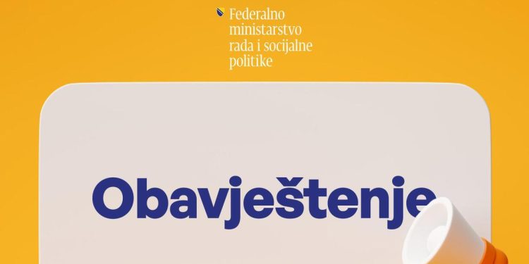 Federalno ministarstvo rada i socijalne politike: Obavijest poslodavcima i radnicima povodom Ramazanskog bajrama