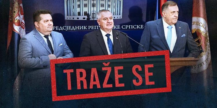 Raspisana centralna potjernica za Dodikom, Viškovićem i Stevandićem