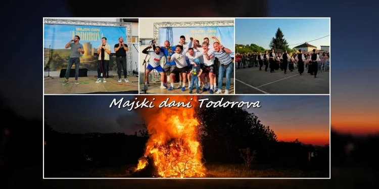 Dvodnevna manifestacija ”Majski dani Todorova” okončana ugodnim druženjem i prvomajskom vatrom