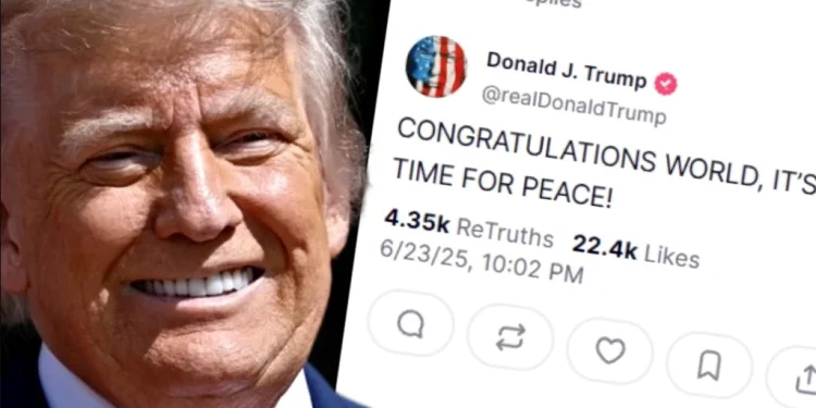 Trump najavio primirje između Izraela i Irana