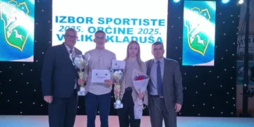 U Velikoj Kladuši održana svečana ceremonija izbora najboljeg sportiste 2025. godine