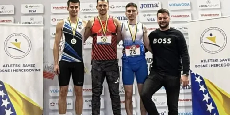 Ermin Beganović treći na seniorskom dvoranskom prvenstvu BiH