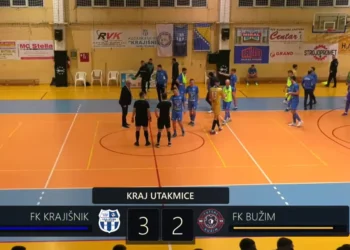Futsal klub “Krajišnik” slavio protiv FK “Bužim” rezultatom 3:2