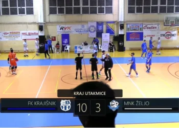 Futsaleri Krajišnika dominantni protiv Želje rezultatom 10:3
