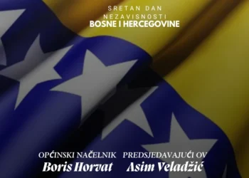 Čestitka načelnika Horvata i predsjedavajućeg OV Veladžića u povodu Dana nezavisnosti BiH