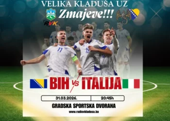 Javni prijenos finalne utakmice BiH: Italija u Gradskoj sportskoj dvorani