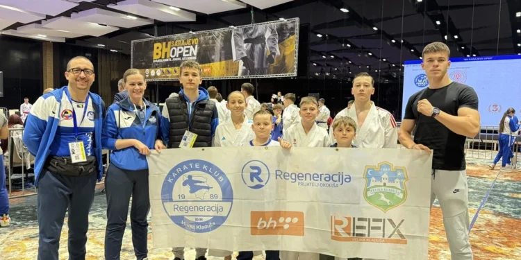Velikokladuški karate klubovi ostvarili značajan uspjeh na turniru BH Sarajevo Open