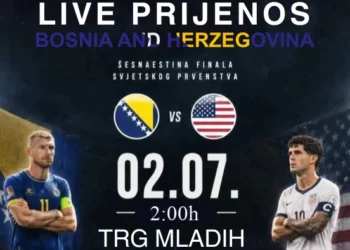Live prijenos utakmice BiH – SAD na Trgu mladih u Velikoj Kladuši