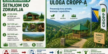 Tim za borbu protiv ovisnosti i CROPP najavljuju događaj „Šetnjom do zdravlja – Stazama vremena Kudići“