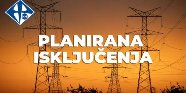 Naredna četiri dana najavljeni prekidi u elektrosnabdijevanju